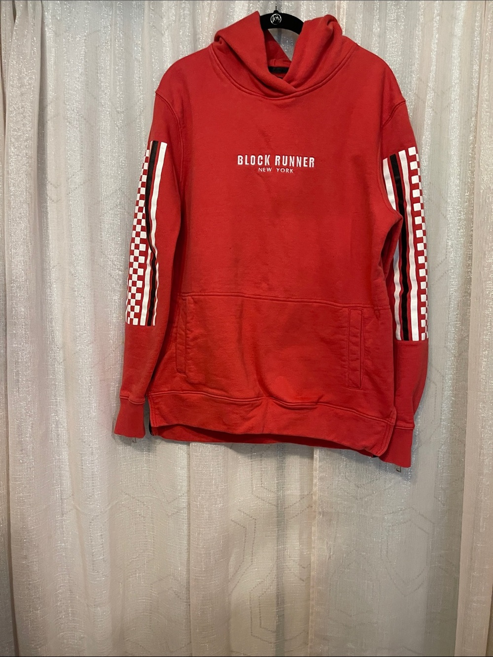 Red Hooded Men's Sweater